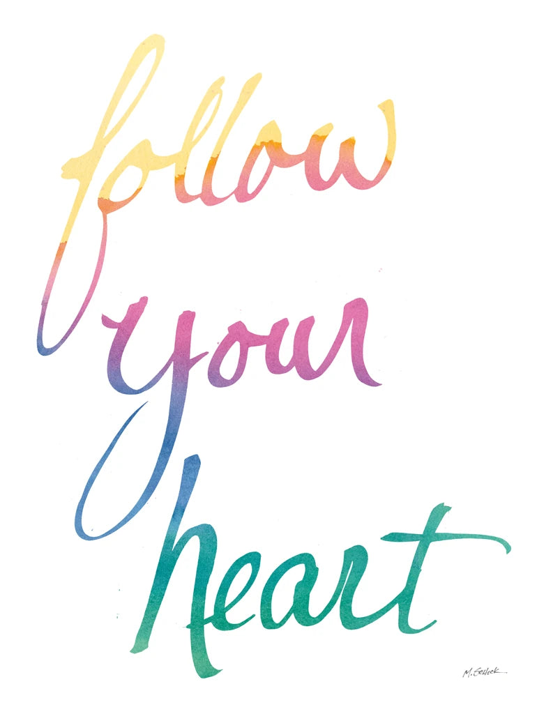 Colorburst II Heart White by Mike Schick