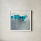 Dark to Light by Mike Schick. Shown in a crisp white glass frame for a clean and minimalist style. Available as an archival giclee rolled canvas, fine art paper, or poster print. SKU 32873a.