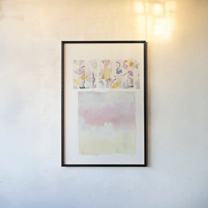 Day Dream Watercolor v2 by Mike Schick. shown as a paper print in a black flame. Available as a archival giclee rolled canvas, fine art paper, or poster print. SKU 45825h.