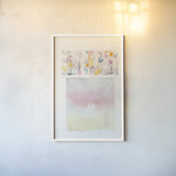 Day Dream Watercolor v2 by Mike Schick. shown as a paper print in a white frame. Available as a archival giclee rolled canvas, fine art paper, or poster print. SKU 45825h.