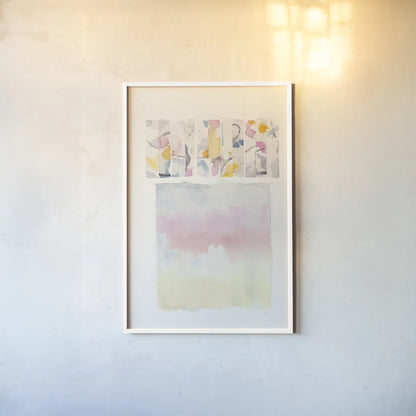 Day Dream Watercolor v2 by Mike Schick. shown as a paper print in a white frame. Available as a archival giclee rolled canvas, fine art paper, or poster print. SKU 45825h.