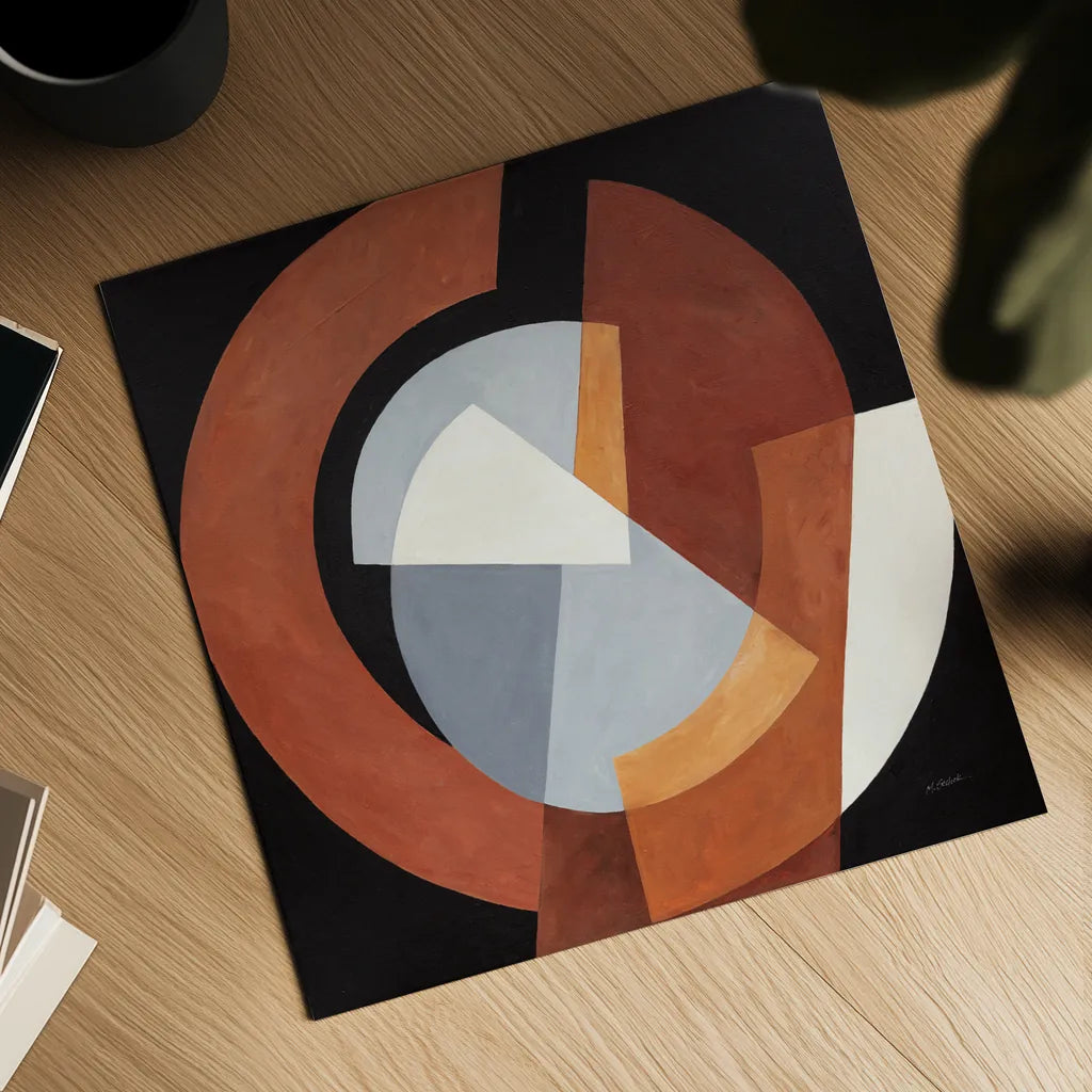 Deconstructed I by Mike Schick. Shown as a detailed flat fine art print, highlighting archival giclee quality. Available as an archival giclee rolled canvas, fine art paper, or poster print. SKU 88371a.