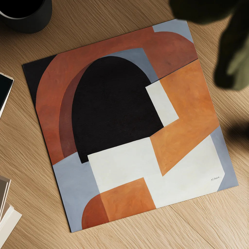 Deconstructed II by Mike Schick. Shown as a detailed flat fine art print, highlighting archival giclee quality. Available as an archival giclee rolled canvas, fine art paper, or poster print. SKU 88372a.