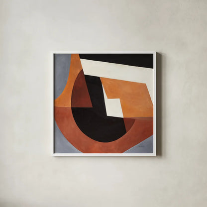 Deconstructed III by Mike Schick. Shown in a crisp white glass frame for a clean and minimalist style. Available as an archival giclee rolled canvas, fine art paper, or poster print. SKU 88373a.