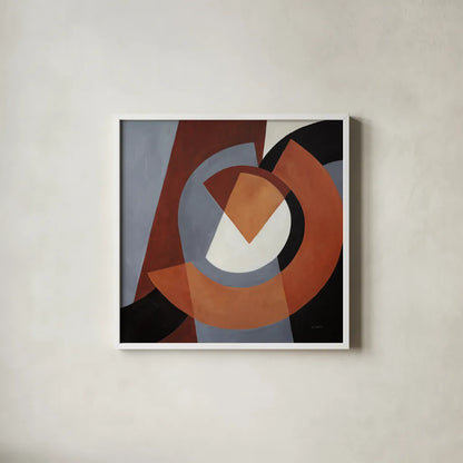 Deconstructed IV by Mike Schick. Shown in a crisp white glass frame for a clean and minimalist style. Available as an archival giclee rolled canvas, fine art paper, or poster print. SKU 88374a.