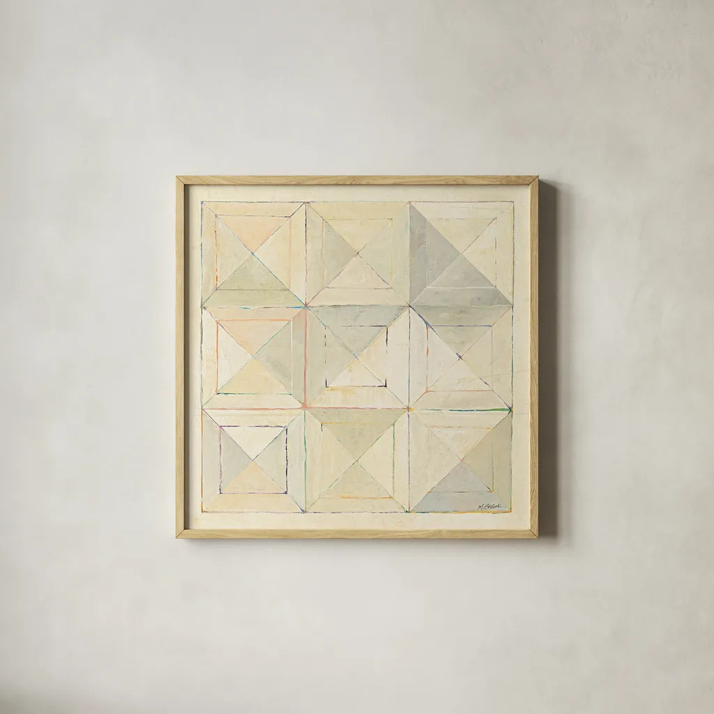 Diamonds are Forever by Mike Schick. Shown in a natural wood glass frame for a timeless modern aesthetic. Available as an archival giclee rolled canvas, fine art paper, or poster print. SKU 9301a.