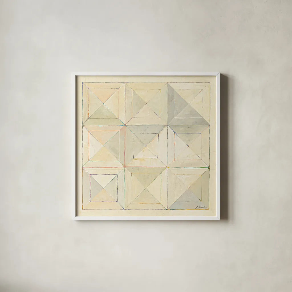 Diamonds are Forever by Mike Schick. Shown in a crisp white glass frame for a clean and minimalist style. Available as an archival giclee rolled canvas, fine art paper, or poster print. SKU 9301a.