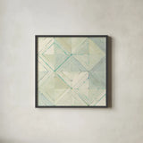 Diamonds are Forever Blue by Mike Schick. Shown in a sleek black glass frame for a contemporary gallery look. Available as an archival giclee rolled canvas, fine art paper, or poster print. SKU 34207a.