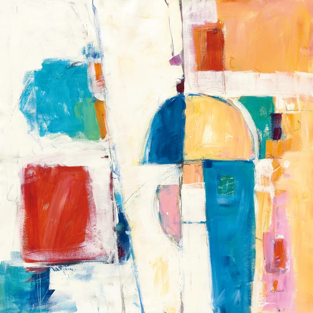 Down to the Street by Mike Schick. SKU 49030a. Archival Giclee Fine art print for wall decor.