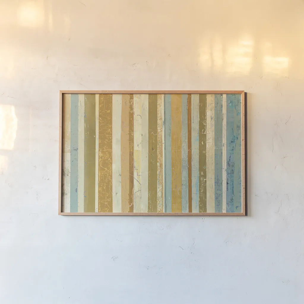 Eight to the Bar by Mike Schick. shown as a paper print in a natural frame. Available as a archival giclee rolled canvas, fine art paper, or poster print. SKU 11815i.