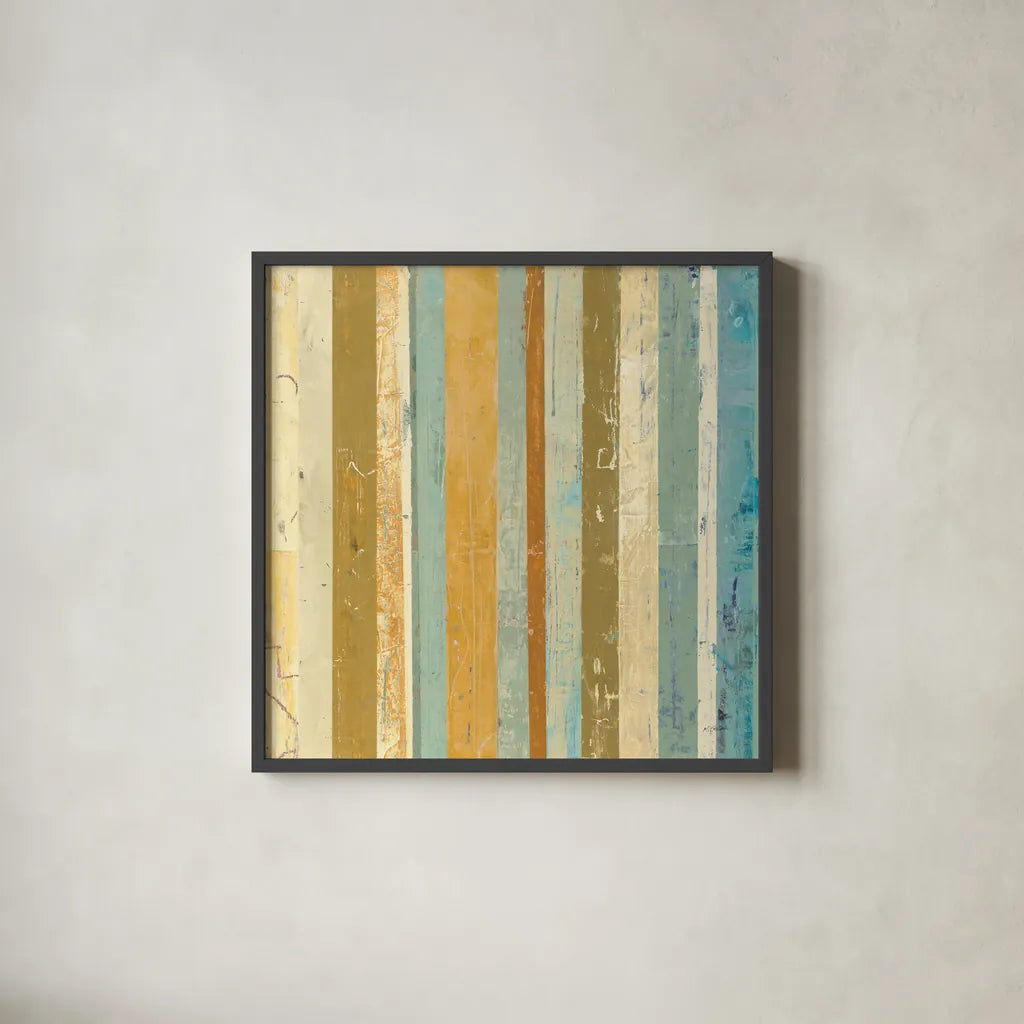 Eight to the Bar Crop I by Mike Schick. Shown in a sleek black glass frame for a contemporary gallery look. Available as an archival giclee rolled canvas, fine art paper, or poster print. SKU 22637a.