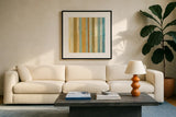 Eight to the Bar Crop I by Mike Schick. Displayed in a glass frame with matte in a clean modern living room. Available as an archival giclee rolled canvas, fine art paper, or poster print. SKU 22637a.