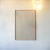 Embrace I by Mike Schick. shown as a paper print in a natural frame. Available as a archival giclee rolled canvas, fine art paper, or poster print. SKU 86514h.