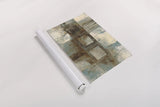 Euclid Ave Variations Blue Brown by Mike Schick. shown as a rolled paper print. Available as archival giclee rolled canvas, fine art paper, or poster print. SKU 7906i.