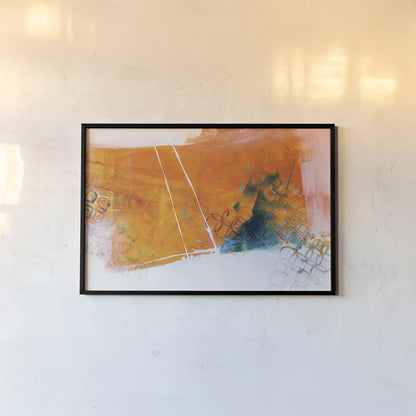 Exaggeration by Mike Schick. shown as a paper print in a black flame. Available as a archival giclee rolled canvas, fine art paper, or poster print. SKU 64645i.