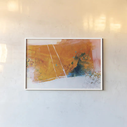 Exaggeration by Mike Schick. shown as a paper print in a white frame. Available as a archival giclee rolled canvas, fine art paper, or poster print. SKU 64645i.