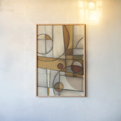 Flipped Mythology by Mike Schick. shown as a paper print in a natural frame. Available as a archival giclee rolled canvas, fine art paper, or poster print. SKU 22601h.