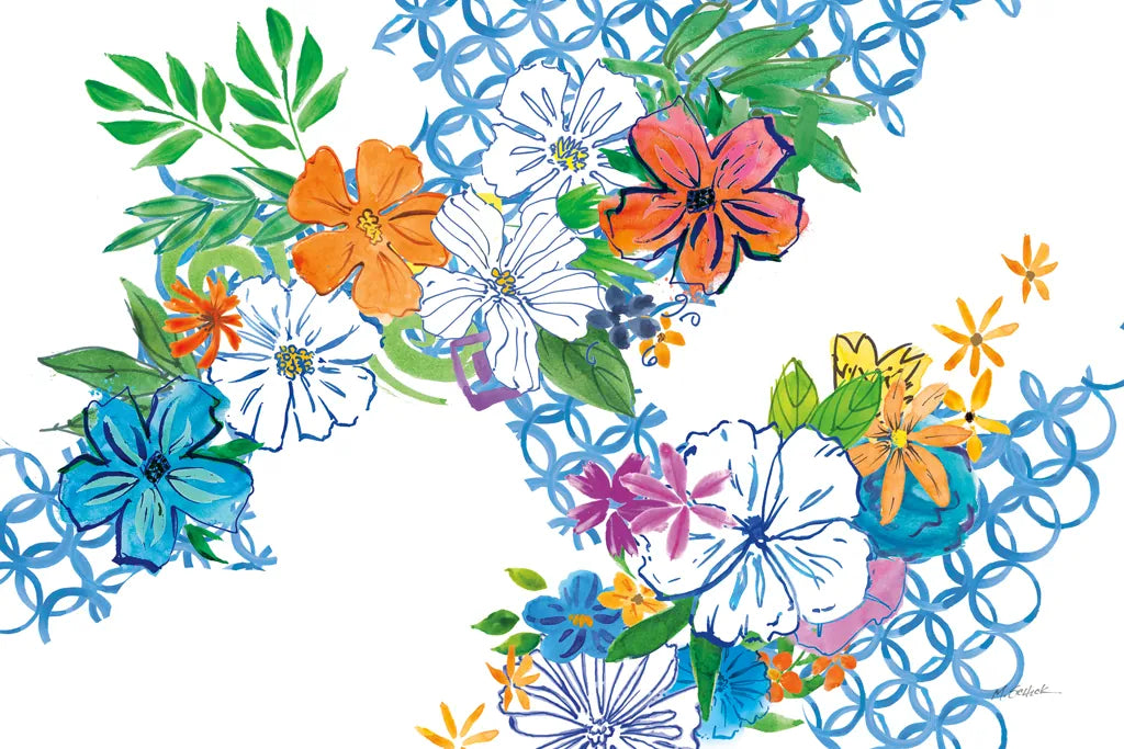 Flower Power I by Mike Schick. SKU 65876i. Archival Giclee Fine art print for wall decor.