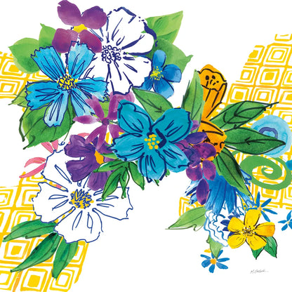 Flower Power III by Mike Schick. SKU 65878a. Archival Giclee Fine art print for wall decor.