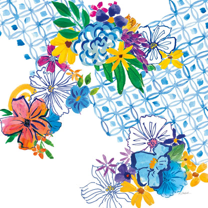 Flower Power IV by Mike Schick. SKU 65879a. Archival Giclee Fine art print for wall decor.