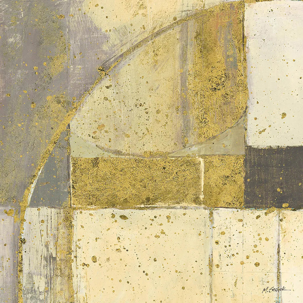 Gilded Blues Before Sunrise II by Mike Schick. SKU 18903a. Archival Giclee Fine art print for wall decor.