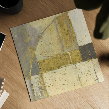 Gilded Blues Before Sunrise II by Mike Schick. Shown as a detailed flat fine art print, highlighting archival giclee quality. Available as an archival giclee rolled canvas, fine art paper, or poster print. SKU 18903a.