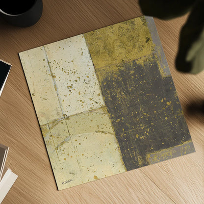 Gilded Blues Before Sunrise III by Mike Schick. Shown as a detailed flat fine art print, highlighting archival giclee quality. Available as an archival giclee rolled canvas, fine art paper, or poster print. SKU 18904a.