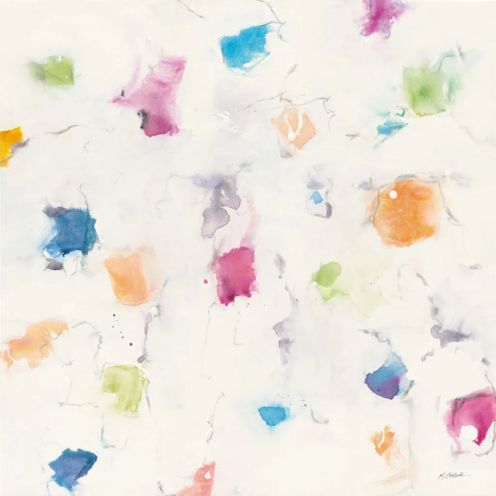 Glitterati I by Mike Schick. SKU 27340a. Archival Giclee Fine art print for wall decor.