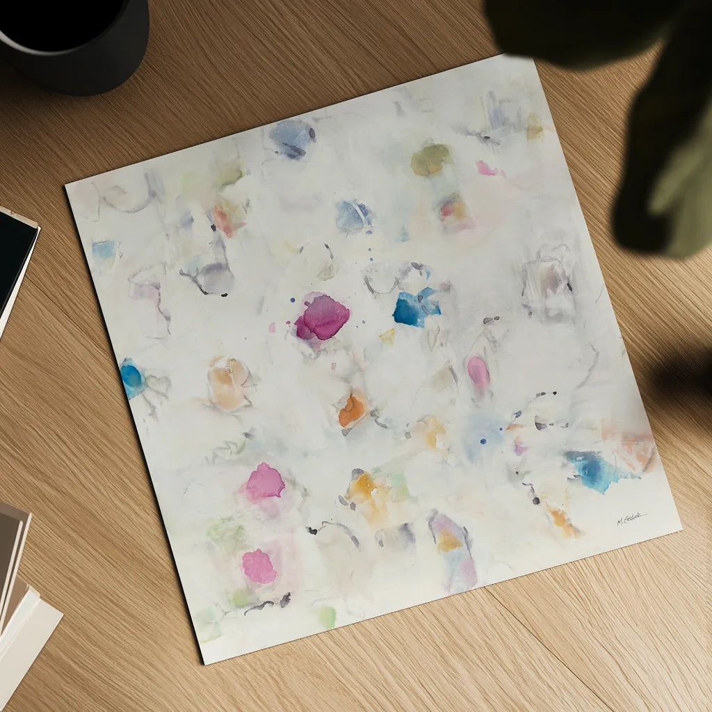 Glitterati II by Mike Schick. Shown as a detailed flat fine art print, highlighting archival giclee quality. Available as an archival giclee rolled canvas, fine art paper, or poster print. SKU 27341a.