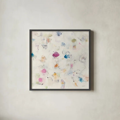 Glitterati II by Mike Schick. Shown in a sleek black glass frame for a contemporary gallery look. Available as an archival giclee rolled canvas, fine art paper, or poster print. SKU 27341a.