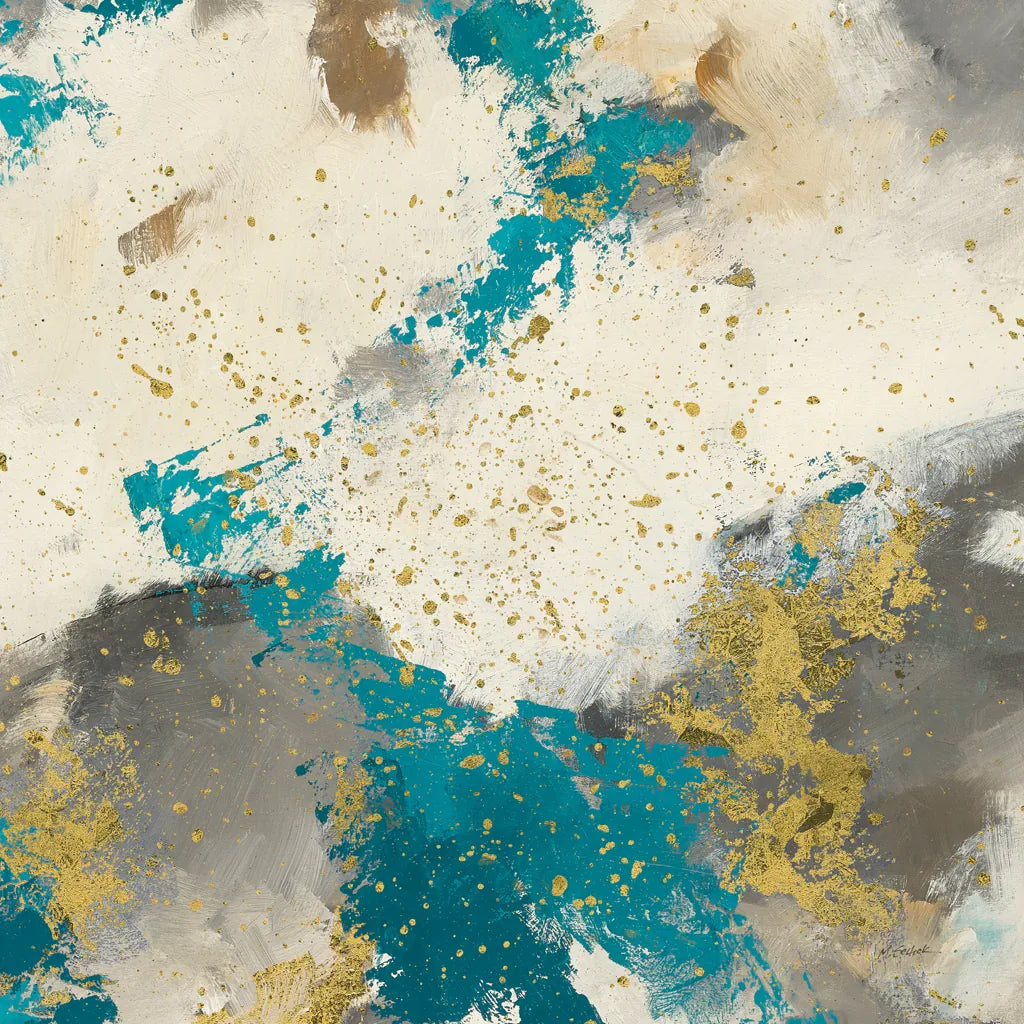 Gray Matter Cream III Gold by Mike Schick. SKU 34209a. Archival Giclee Fine art print for wall decor.