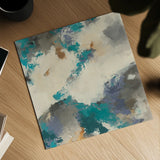 Gray Matter III Square by Mike Schick. Shown as a detailed flat fine art print, highlighting archival giclee quality. Available as an archival giclee rolled canvas, fine art paper, or poster print. SKU 34215a.
