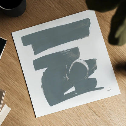 Gray and White XII by Mike Schick. Shown as a detailed flat fine art print, highlighting archival giclee quality. Available as an archival giclee rolled canvas, fine art paper, or poster print. SKU 22751a.