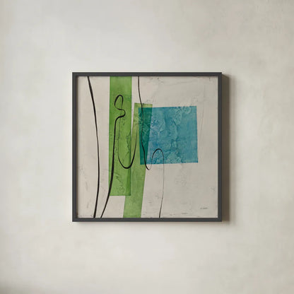Harmony I by Mike Schick. Shown in a sleek black glass frame for a contemporary gallery look. Available as an archival giclee rolled canvas, fine art paper, or poster print. SKU 91332a.