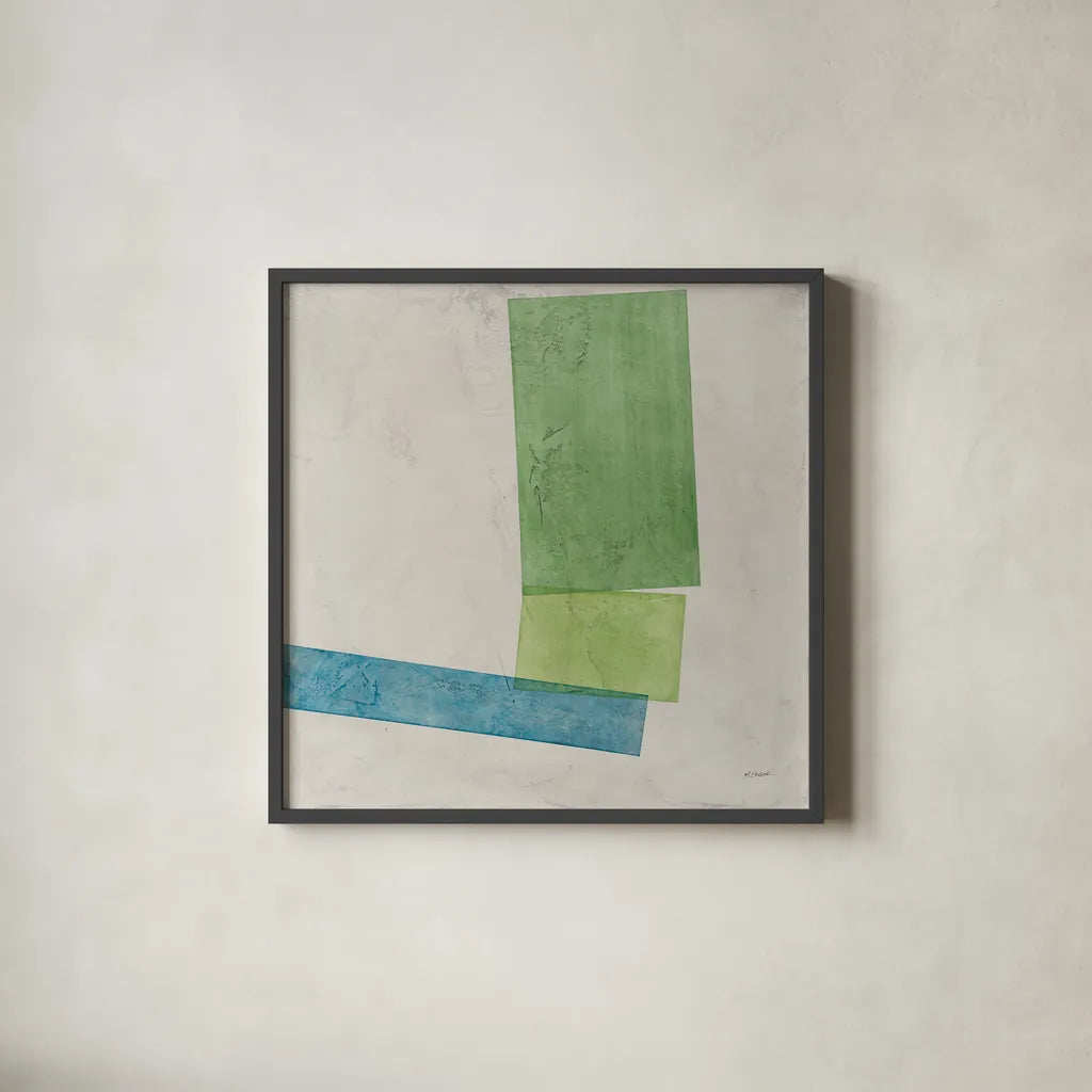 Harmony II No Lines by Mike Schick. Shown in a sleek black glass frame for a contemporary gallery look. Available as an archival giclee rolled canvas, fine art paper, or poster print. SKU 91637a.