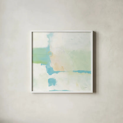 Horizon by Mike Schick. Shown in a crisp white glass frame for a clean and minimalist style. Available as an archival giclee rolled canvas, fine art paper, or poster print. SKU 30039a.