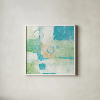 Horizon II by Mike Schick. Shown in a crisp white glass frame for a clean and minimalist style. Available as an archival giclee rolled canvas, fine art paper, or poster print. SKU 16015a.