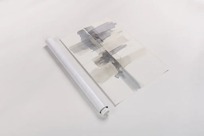 Improvisation II Gray by Mike Schick. shown as a rolled paper print. Available as archival giclee rolled canvas, fine art paper, or poster print. SKU 28338i.