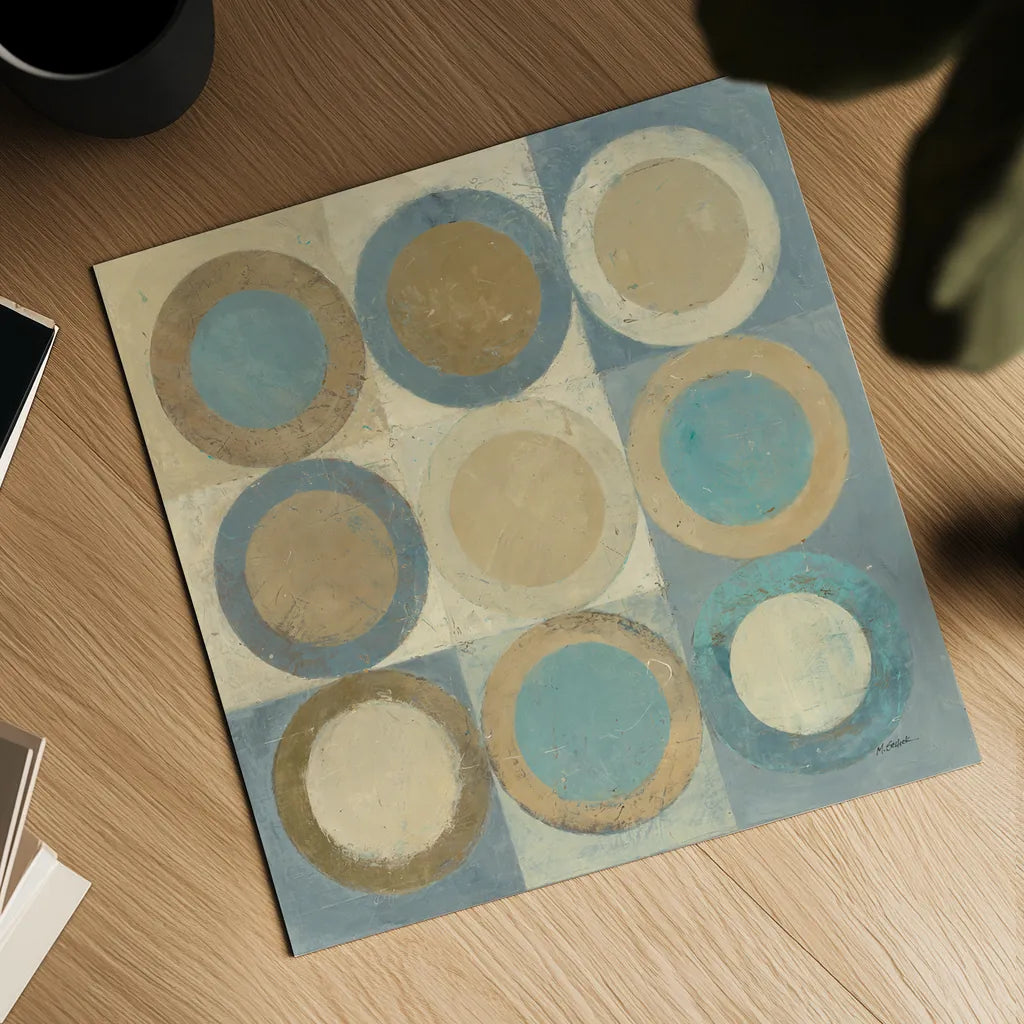 In the Key of Blue by Mike Schick. Shown as a detailed flat fine art print, highlighting archival giclee quality. Available as an archival giclee rolled canvas, fine art paper, or poster print. SKU 34272a.