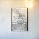 Inbound Traffic Neutral by Mike Schick. shown as a paper print in a black flame. Available as a archival giclee rolled canvas, fine art paper, or poster print. SKU 42924h.