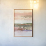 Influence of Line and Color Crop by Mike Schick. shown as a paper print in a natural frame. Available as a archival giclee rolled canvas, fine art paper, or poster print. SKU 18802h.