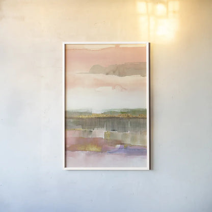 Influence of Line and Color Crop by Mike Schick. shown as a paper print in a white frame. Available as a archival giclee rolled canvas, fine art paper, or poster print. SKU 21654h.