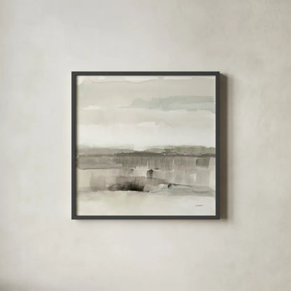 Influence of Line and Color Neutral by Mike Schick. Shown in a sleek black glass frame for a contemporary gallery look. Available as an archival giclee rolled canvas, fine art paper, or poster print. SKU 63222a.