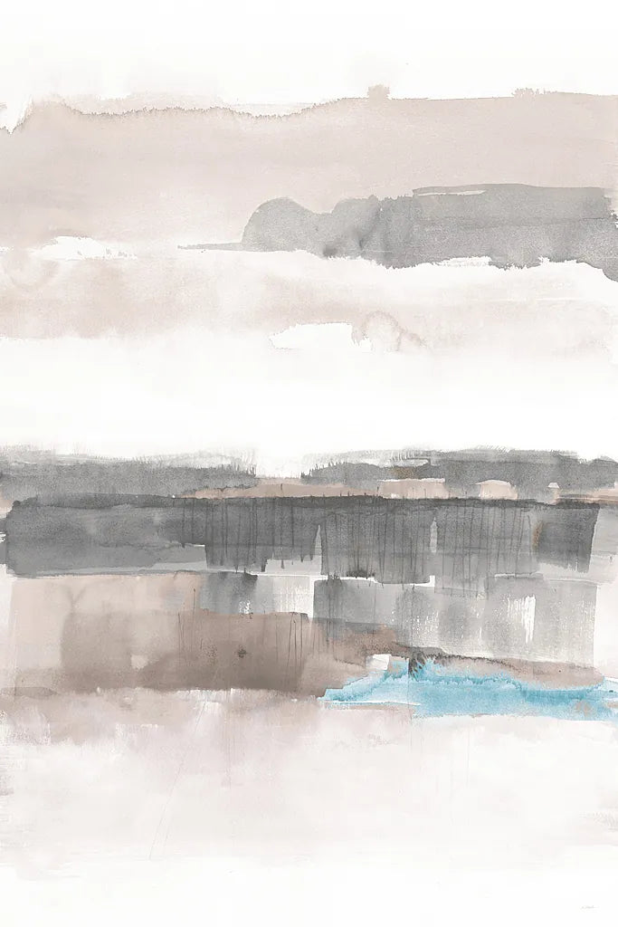 Influence of Line and Color Neutral Aqua by Mike Schick. SKU 30988h. Archival Giclee Fine art print for wall decor.