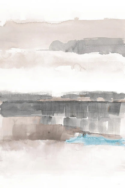 Influence of Line and Color Neutral Aqua by Mike Schick. SKU 30988h. Archival Giclee Fine art print for wall decor.