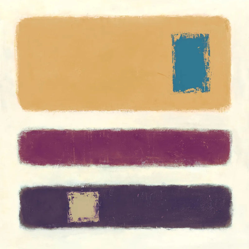 Isole Blue Square by Mike Schick. SKU 34228a. Archival Giclee Fine art print for wall decor.