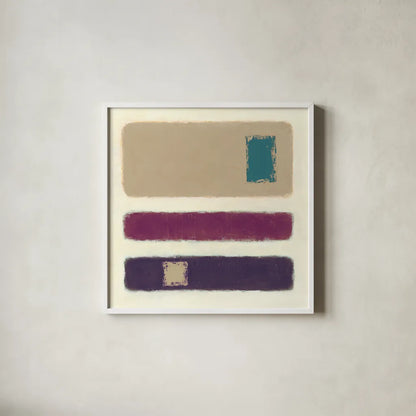 Isole Neutral by Mike Schick. Shown in a crisp white glass frame for a clean and minimalist style. Available as an archival giclee rolled canvas, fine art paper, or poster print. SKU 34227a.