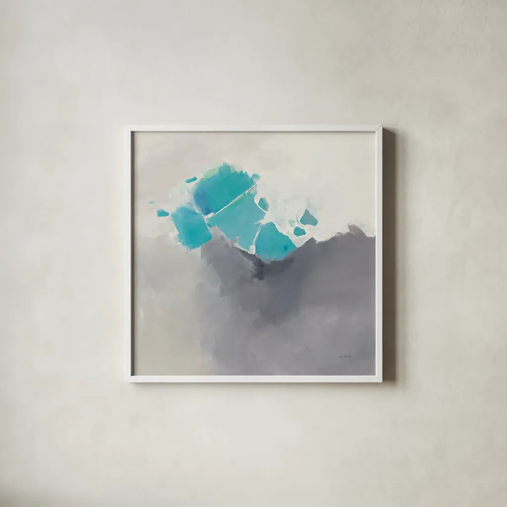 Last Light by Mike Schick. Shown in a crisp white glass frame for a clean and minimalist style. Available as an archival giclee rolled canvas, fine art paper, or poster print. SKU 31843a.