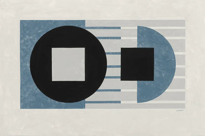 Laterally Speaking Blue by Mike Schick. SKU 66725i. Archival Giclee Fine art print for wall decor.