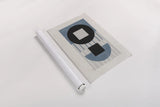 Laterally Speaking Blue by Mike Schick. shown as a rolled paper print. Available as archival giclee rolled canvas, fine art paper, or poster print. SKU 66725i.